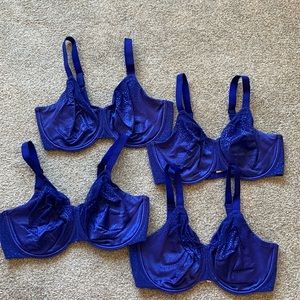 Lot of 4 Wacoal 34G Back Appeal Underwire